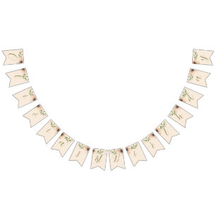 雑草の一番目の誕生日の女の子のように成長して バンティングフラッグ