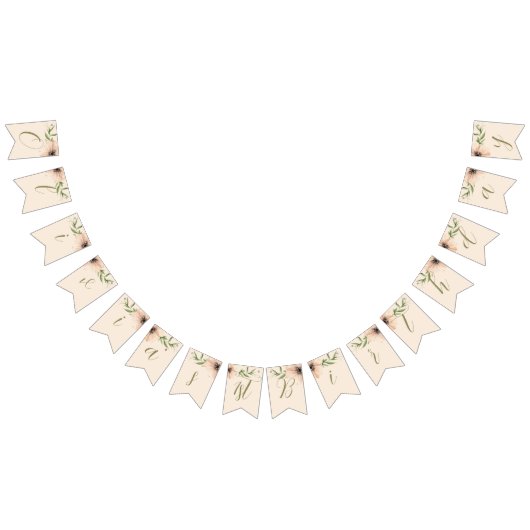 雑草の一番目の誕生日の女の子のように成長して バンティングフラッグ (全)