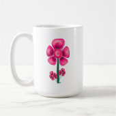 雑草の中の花・マグカップ コーヒーマグカップ (左)