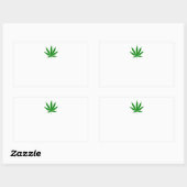 雑草の厩舎 長方形シール (シート)