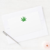 雑草の厩舎 長方形シール (封筒)