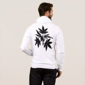 雑草の木のBubsの黒スケッチの服装 パーカ (裏面フル)