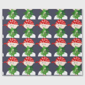 雑草の花束を持つ若い男パーソナライズされた ラッピングペーパー (フラット)