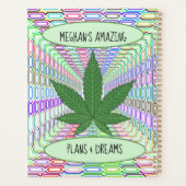 雑草の葉のムンチパーソナライズされた プランナー手帳 (裏面)