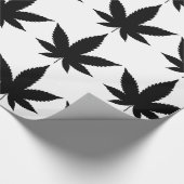 雑草の葉シルエット ラッピングペーパー (コーナー)