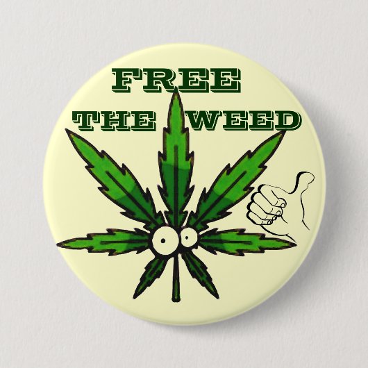 雑草を取り除!_ 缶バッジ (正面)