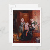 雑草を抜き取る ポストカード (正面/裏面)