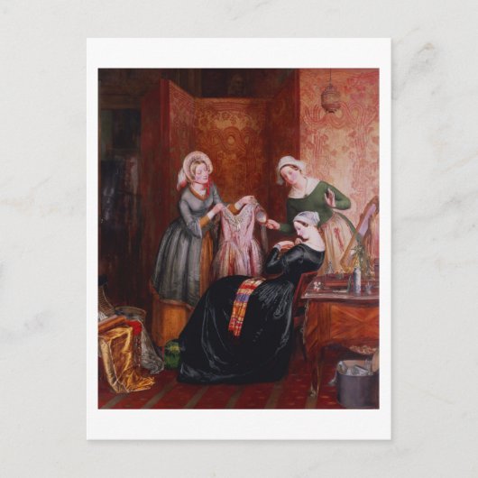 雑草を抜き取る ポストカード (正面)