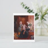 雑草を抜き取る ポストカード (スタンド正面)