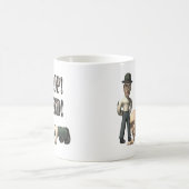 雑草を落とす コーヒーマグカップ (中央)