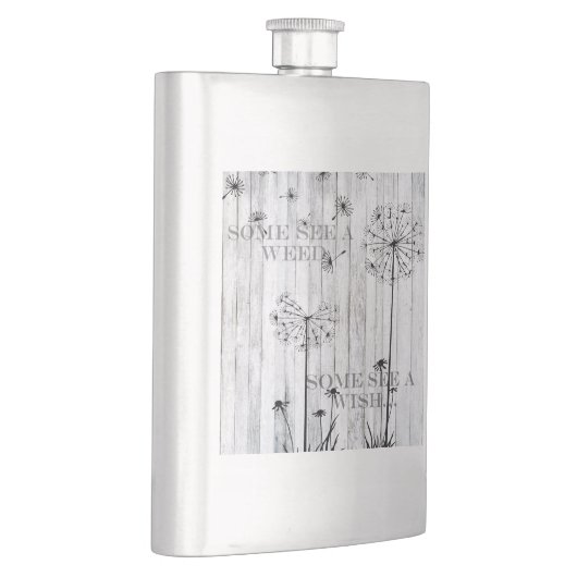 雑草を見る人もいる フラスク (右)