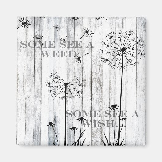 雑草を見る人もいる マグネット (正面)