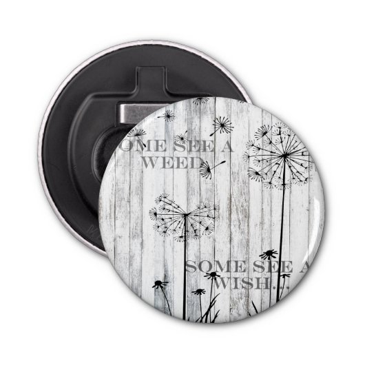 雑草を見る人もいる 栓抜き (正面)