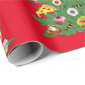 雑草クリスマスツリパーソナライズされたー ラッピングペーパー (ロールコーナー)