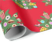 雑草クリスマスツリーパーソナライズされたラッピング紙 ラッピングペーパー (ロールコーナー)