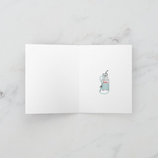 雑草スプレー庭園のメンテナンス カード (内部)