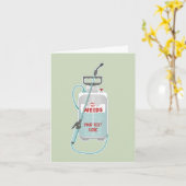 雑草スプレー庭園のメンテナンス カード (黄色い花)