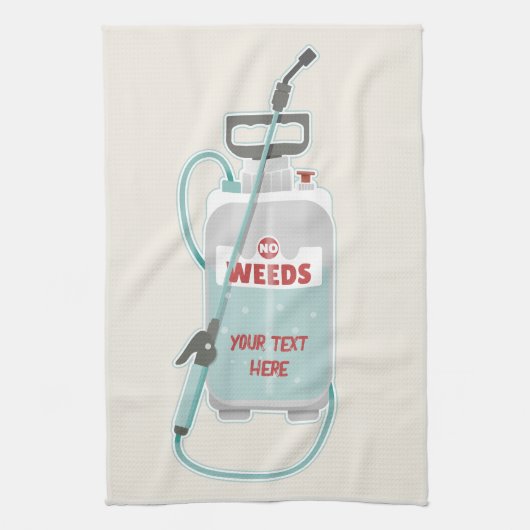 雑草スプレー庭園のメンテナンス キッチンタオル (縦)