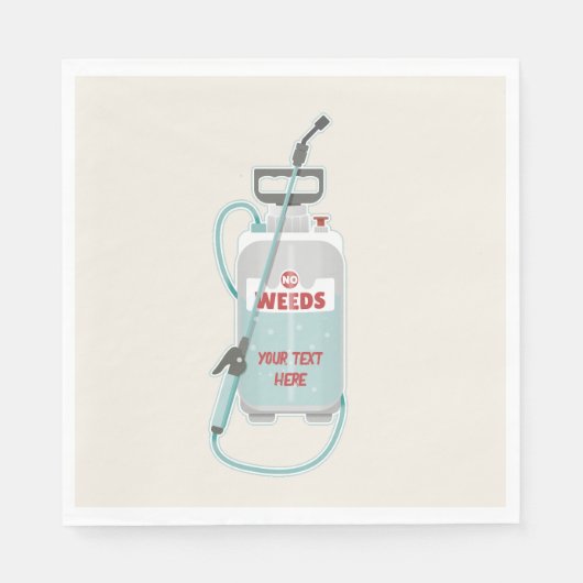 雑草スプレー庭園のメンテナンス スタンダードランチョンナプキン (正面)