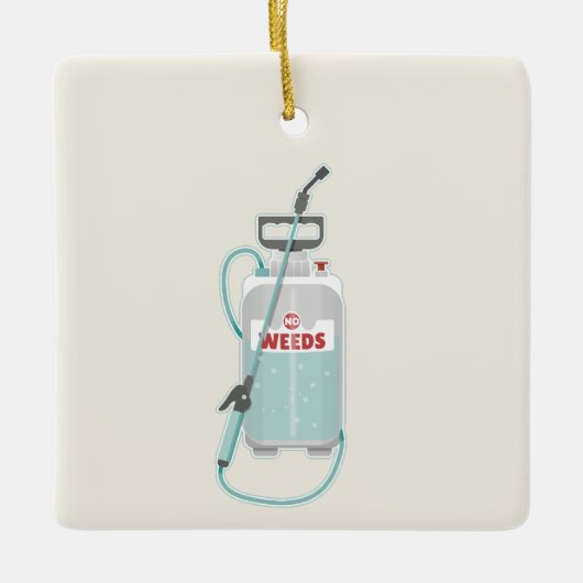雑草スプレー庭園のメンテナンス セラミックオーナメント (正面)