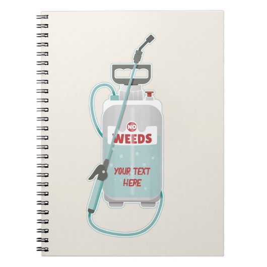 雑草スプレー庭園のメンテナンス ノートブック (正面)