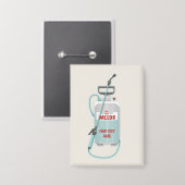 雑草スプレー庭園のメンテナンス 缶バッジ (正面/裏面)