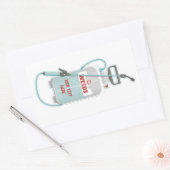 雑草スプレー庭園のメンテナンス 長方形シール (封筒)