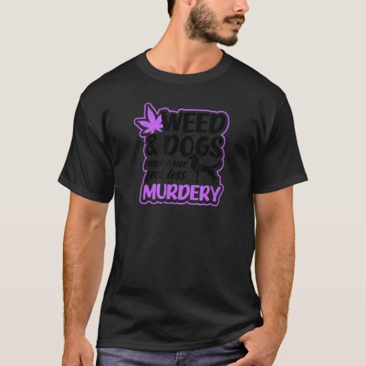 雑草及び犬の雑草 Tシャツ (正面)
