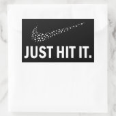 雑草愛好家のステッカー、ちょうどそれをヒット 長方形シール (バッグ)