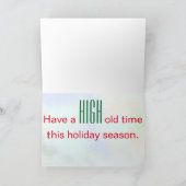 雑草葉パーソナライズされた シーズンカード (内部)