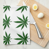 雑草葉 キッチンタオル (四つ折り)