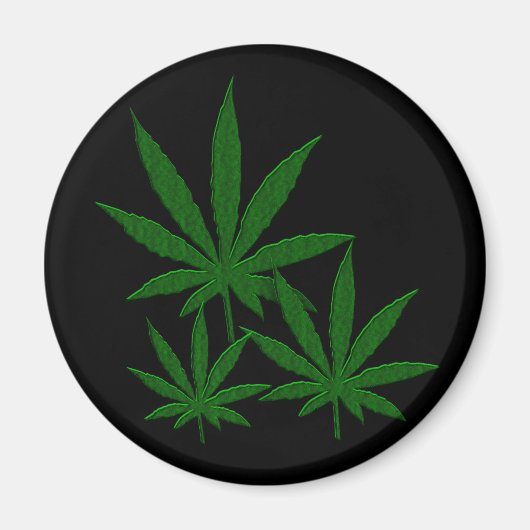 雑草葉 マグネット (正面)