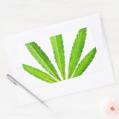 雑草葉 長方形シール (封筒)