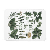 雑草食べ – 野獣アートを探す マグネット (横)