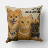 雑誌で友達と猫を飼う クッション (裏面)