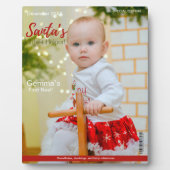 雑誌で私の初めてのクリスマスマイルストーンをカバー フォトプラーク (正面)