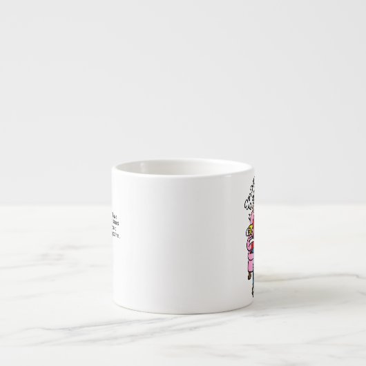 雑誌のユーモア以上の問題 エスプレッソカップ (正面)