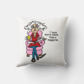 雑誌のユーモア以上の問題 クッション (裏面)