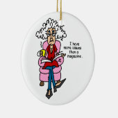 雑誌のユーモア以上の問題 セラミックオーナメント (右)