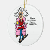 雑誌のユーモア以上の問題 セラミックオーナメント (左)