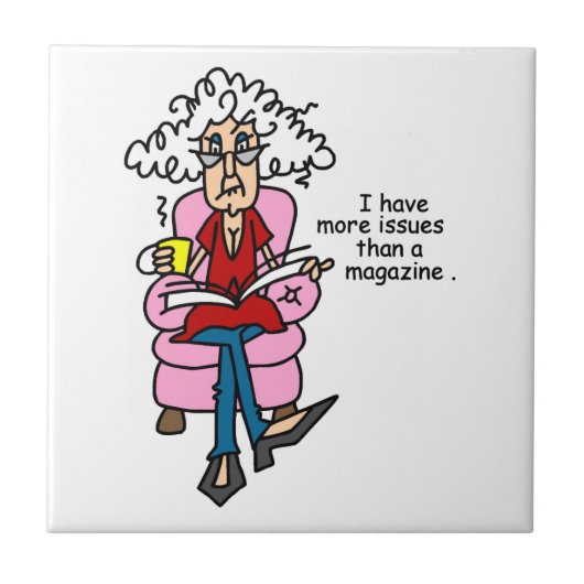 雑誌のユーモア以上の問題 タイル (正面)