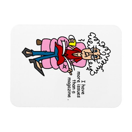 雑誌のユーモア以上の問題 マグネット (横)