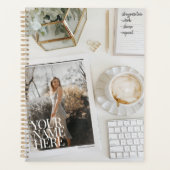 雑誌の写真!シックパーソナライズされたオフィス プランナー手帳 (正面)