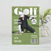 雑誌の有名人ゴルフ誕生日パーティーの写真 招待状 (スタンド正面)