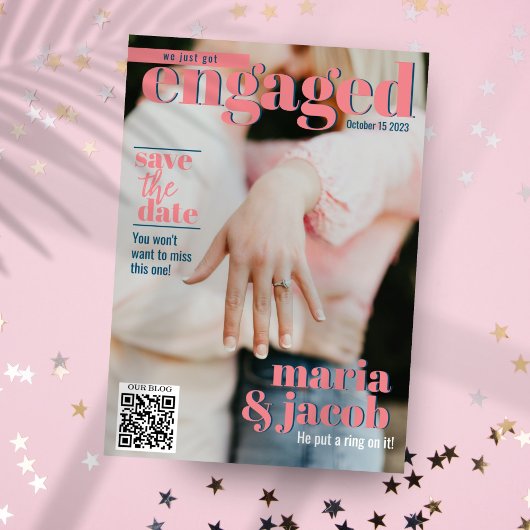 雑誌の表紙の写真の発表日を保存 招待状