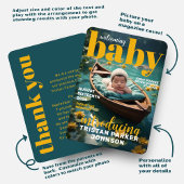 雑誌の表紙はっきりした生誕モダン発表 案内状