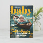 雑誌の表紙はっきりした生誕モダン発表 案内状 (スタンド正面)