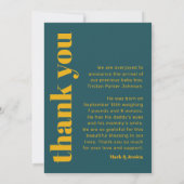 雑誌の表紙はっきりした生誕モダン発表 案内状 (裏面)