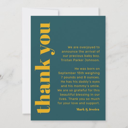 雑誌の表紙はっきりした生誕モダン発表 案内状 (裏面)