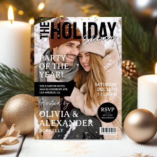 雑誌の表紙写真のクリスマス パーティー 招待状